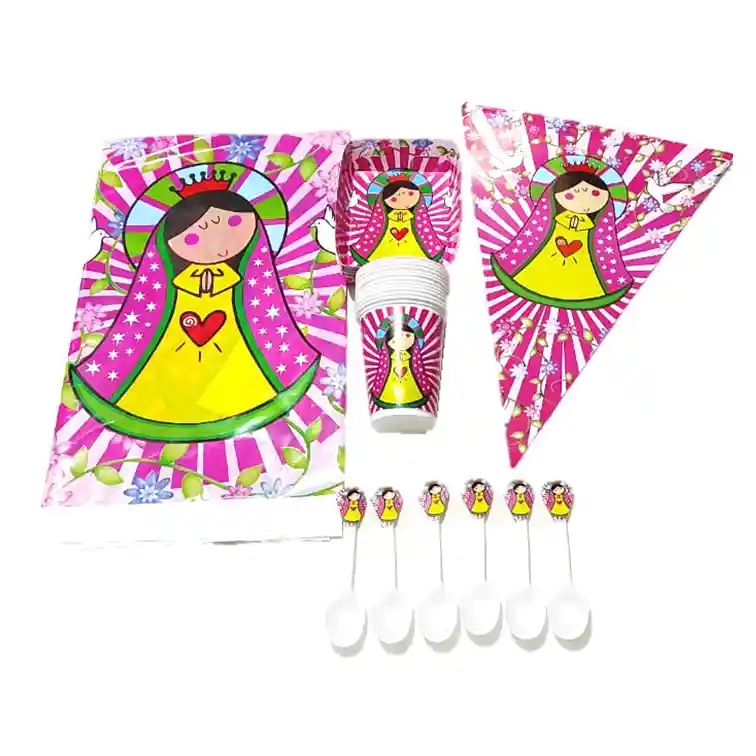 Kit Decoracion Fiesta Virgencita - Virgen De Guadalupe