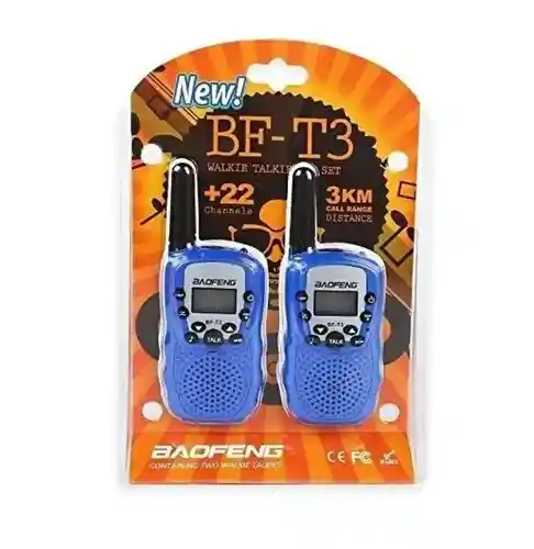 Qitao® Baofeng Bf-t3 Walkie Talkie Para Niños 3 Km Rango