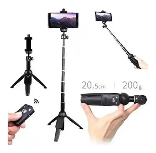 Tripode Selfie Stick Yt-9928 Portátil Bluetooth Handheld 3-1