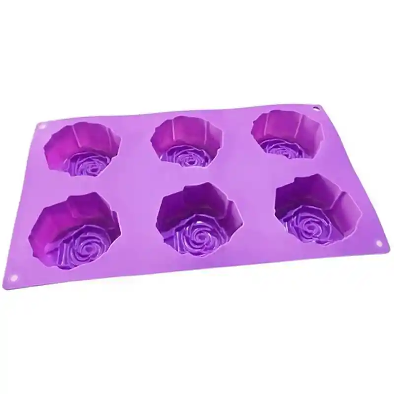 Molde Chocolate Rosas Grandes X 6