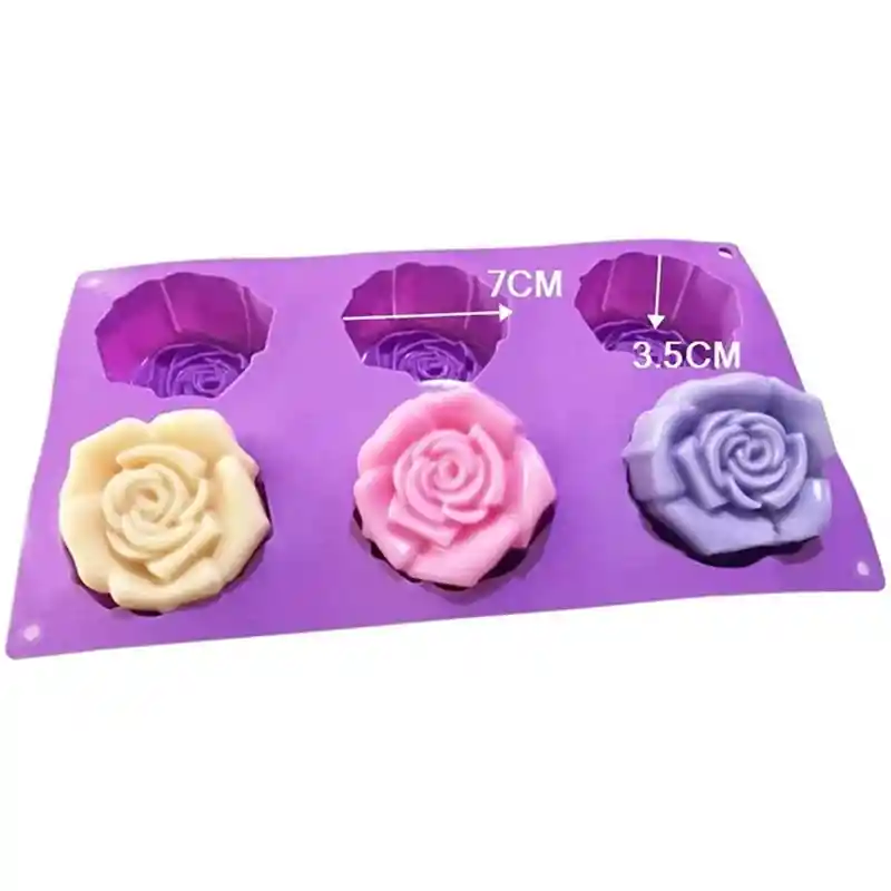 Molde Chocolate Rosas Grandes X 6