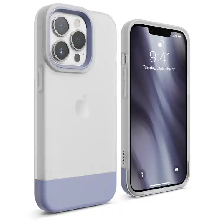 Estuche Para Iphone 13 Pro Glide Transparente / Lila