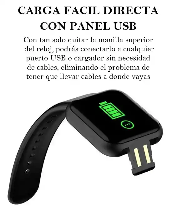 Amarillo Reloj Inteligente Smartwatch Bluetooth Sensor Pulso Cardiaco