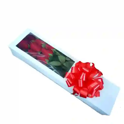 Caja De Rosas Con Ventana X12 - Floristeria En Cali