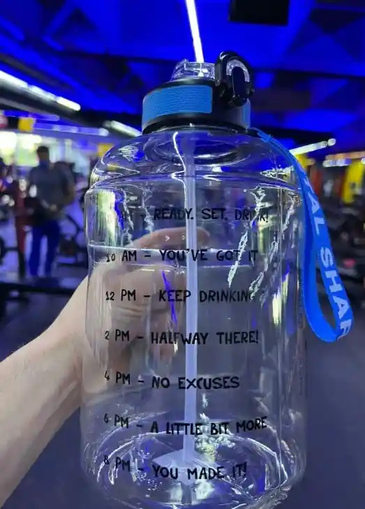 Botella Termo Botilito De Agua Motivación Fitness 2.2 Litros