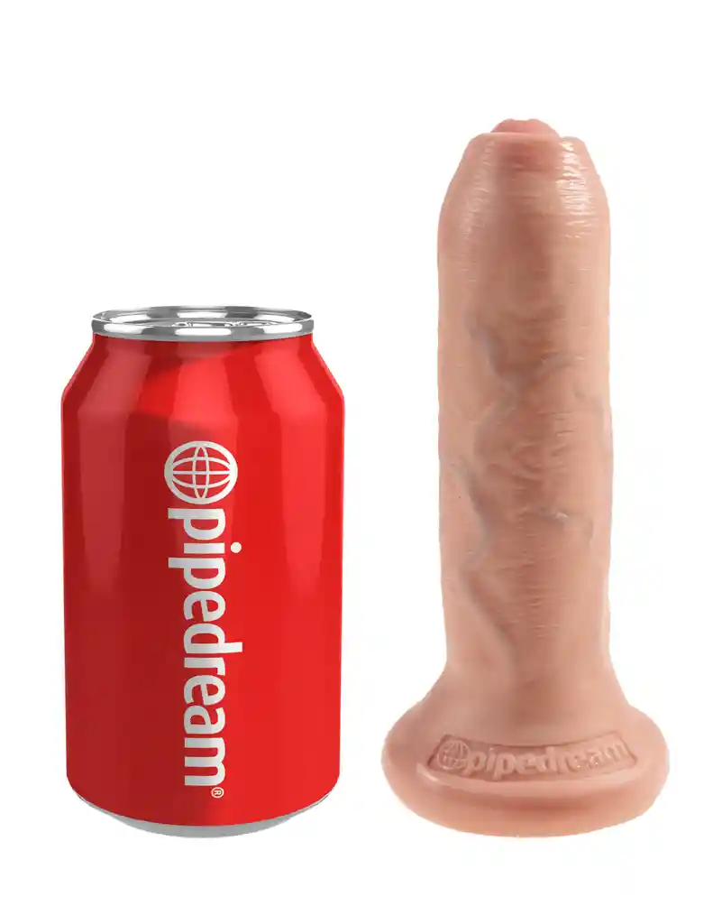 Dildo Realista 6” King Cock Prepucio