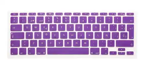 Macbook Carcasa / Case + Protector Tecladoair 11 Espanol, A1370-A1465 - Morado