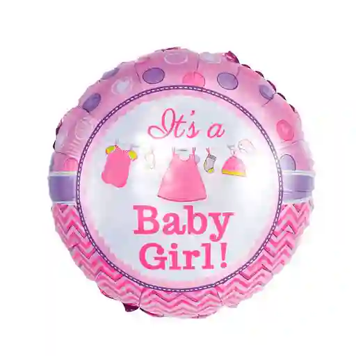 Globo Circular Baby Shower Girl