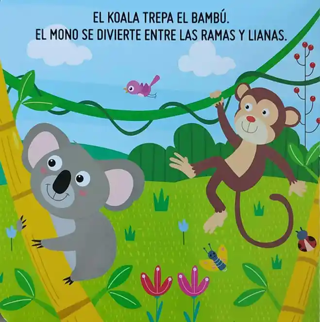 Libro Para Niños Y Rompecabezas Animales De La Selva Niñas