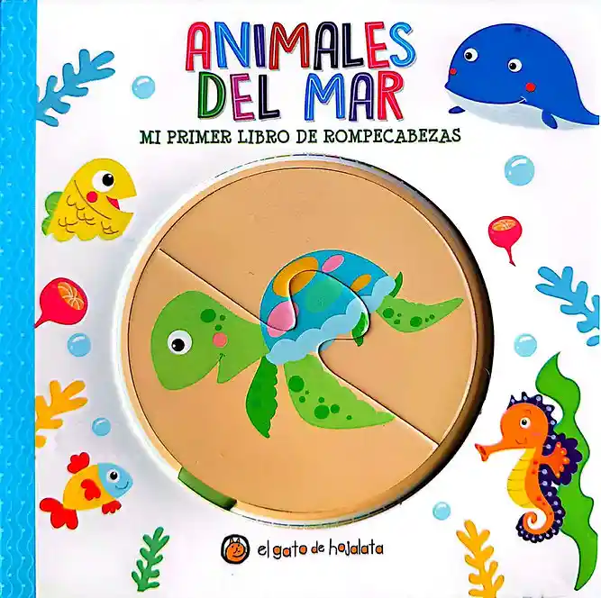 Libro Para Niños Y Rompecabezas Animales Del Mar Niñas