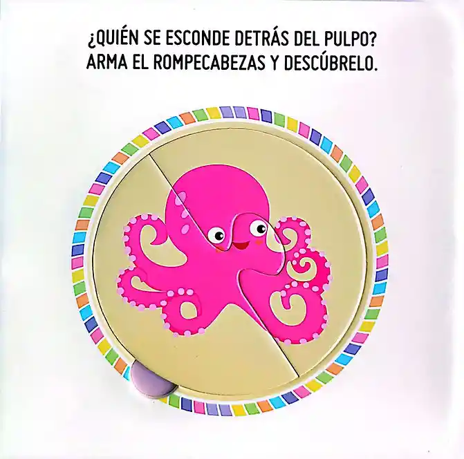 Libro Para Niños Y Rompecabezas Animales Del Mar Niñas