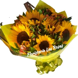 Girasoles Y Astromelias En Bouquet