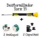 Destornillador Torx T8 + 2 Análogos + 2 Capuchas Para Control De Xbox 360