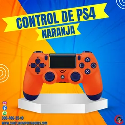 Ps4 Control Naranja Azul