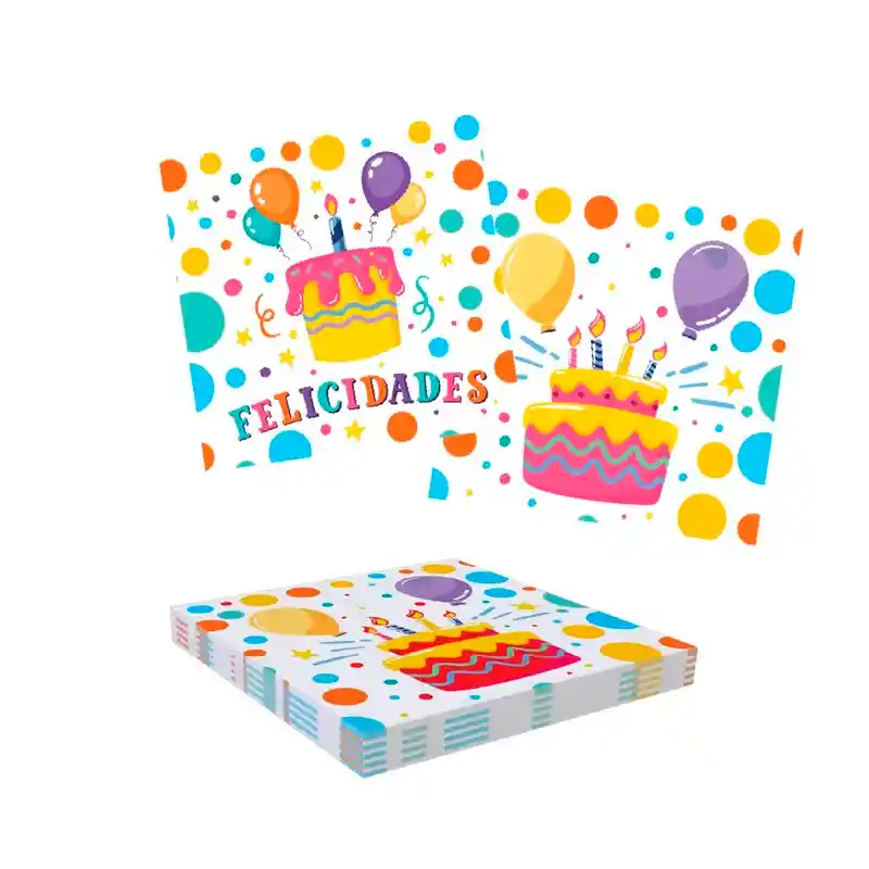 Kit De Fiesta Multicolor 12 Personas