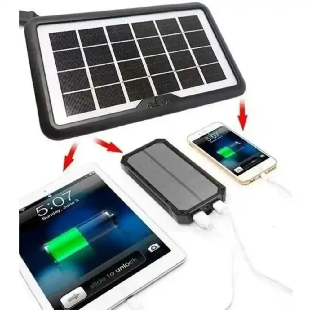 Panel Solar Portátil 6v 3w Cable Usb Cargador Celular Cl-630