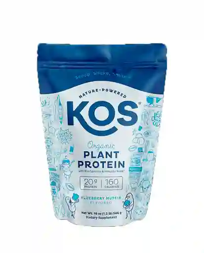 Proteina Organic Plant Protein, Blueberry Muffin Kos 1.2 Lb