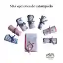Cambiador Bebé Sencillo Borde Rosa Con Animalitos Y Palmeras Rosa