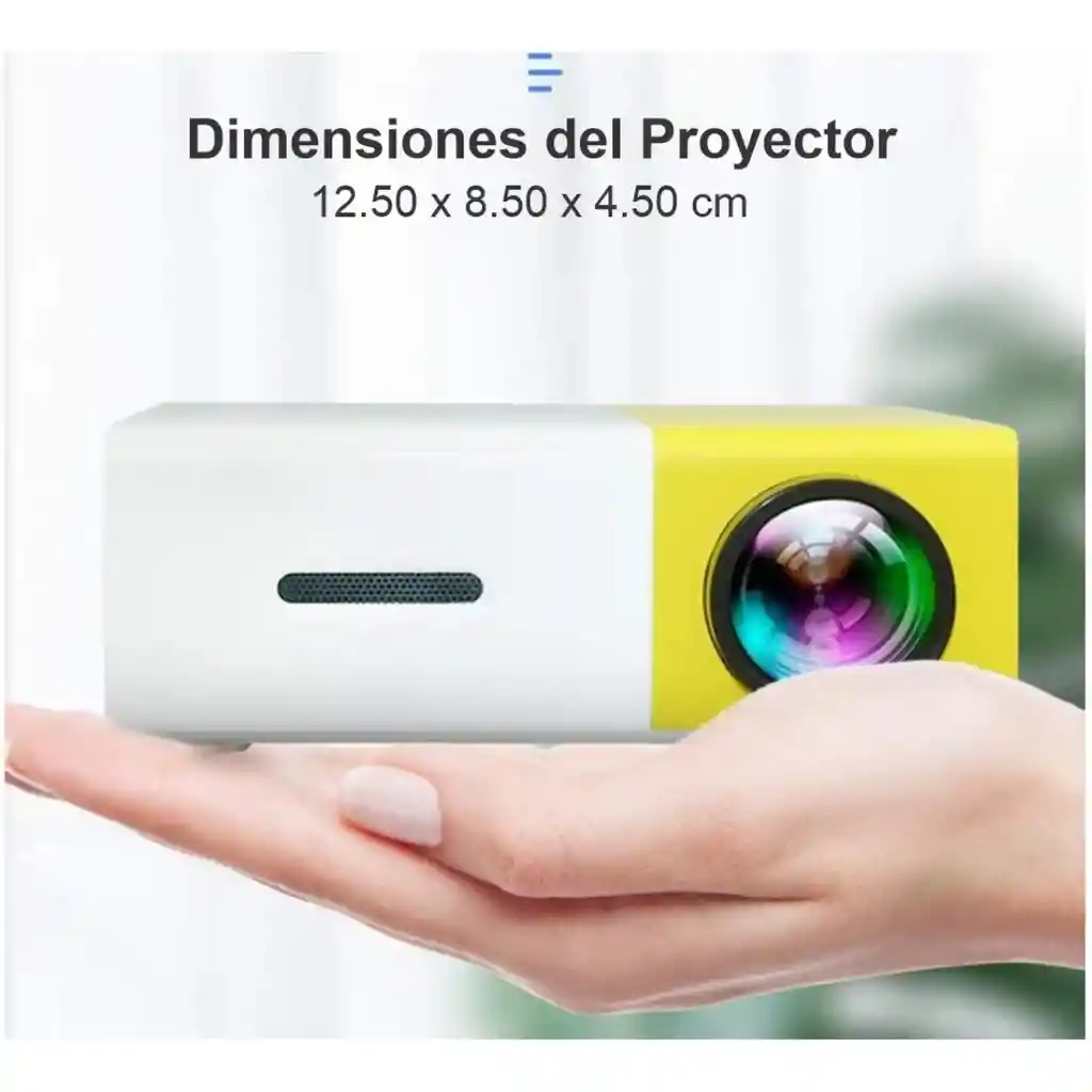 Mini Proyector Led Video Beam 600 Lumens Yg300 Hdmi Usb Av
