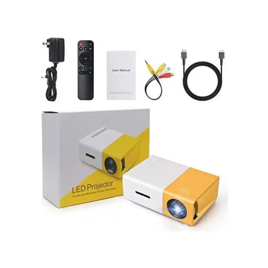 Mini Proyector Led Video Beam 600 Lumens Yg300 Hdmi Usb Av