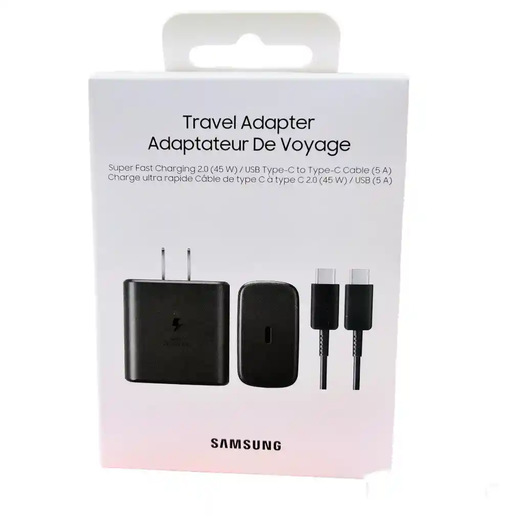 Cargador Super Rapido 45w Samsung S22/s22plus/s22ultra/s21/s21plus/s21ultra