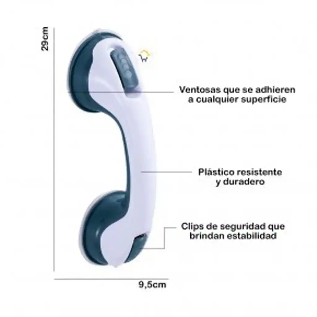 Antideslizante Para El Baño Barra Agarradera Manija