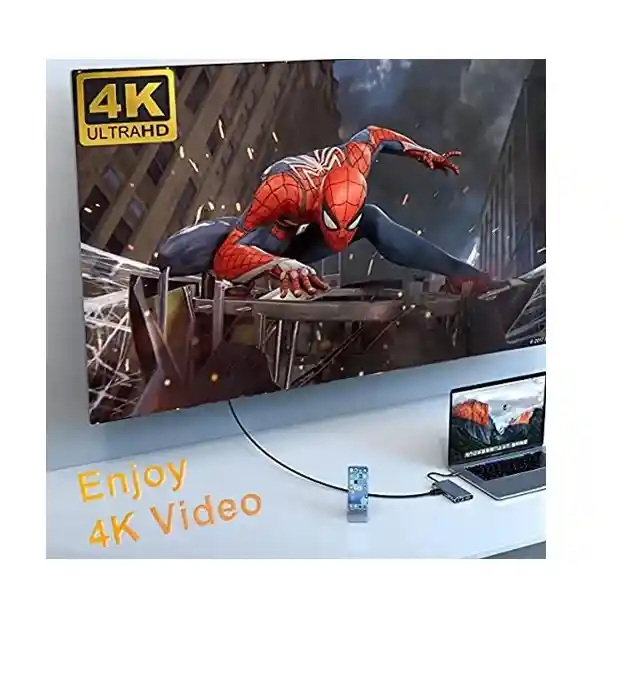 Adaptador Hub Tipo C 10 A 1 A Hdmi Vga+lan+usb 3.0+usb C