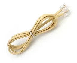 Cable Para Teléfono De Linea De 5 Metros Color Beige