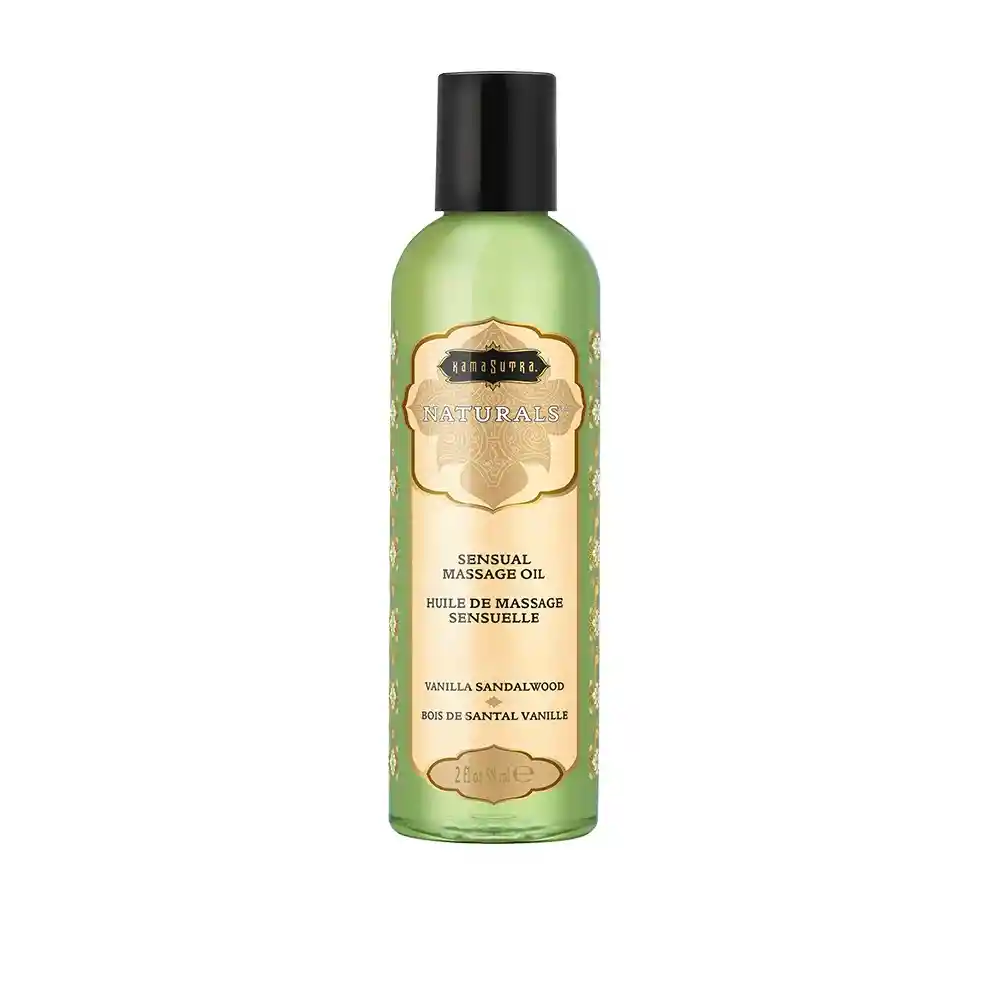 Aceite De Masaje Naturals (2 Oz) Kamasutra Sándalo Vainilla