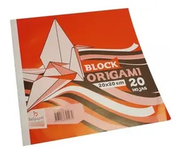 Block De Papel Origami Cuadrado 20x20cm 50 Hojas