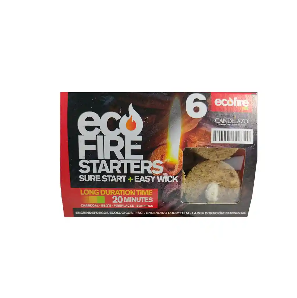 Iniciadores De Fuego Ecológicos Eco Fire X6 Unidades