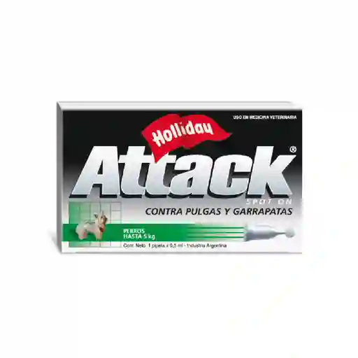 Attack Perros Hasta 5kg Antipulgas Y Antigarrapatas