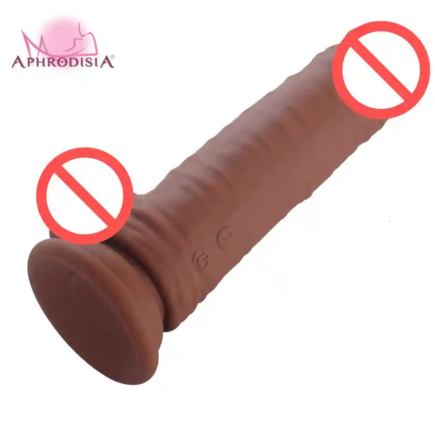 Dildo Consolador Silicona Vibrador Dond Novice Recargable Chocolate, Con Chupa