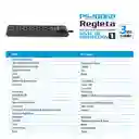 Regleta Forza Ps1006b Switch De Reposicion 6 Tomas / 3m Ts