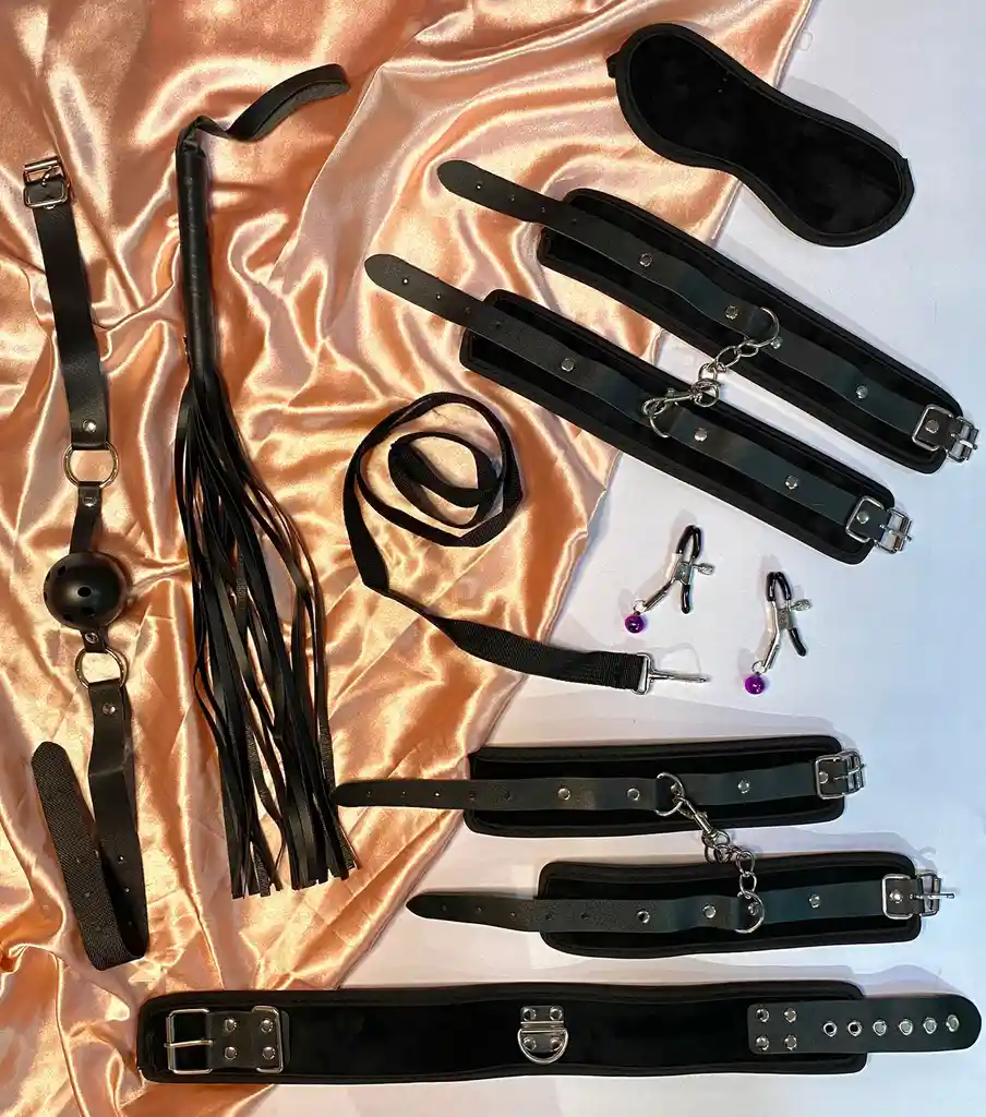 Kit Bondage Sado X 7. Deluxe Negro