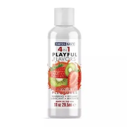 Lubricante 4 Usos En 1 Fresa Kiwi 4 Oz Swiss Navy