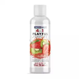 Lubricante 4 Usos En 1 Fresa Kiwi 4 Oz Swiss Navy