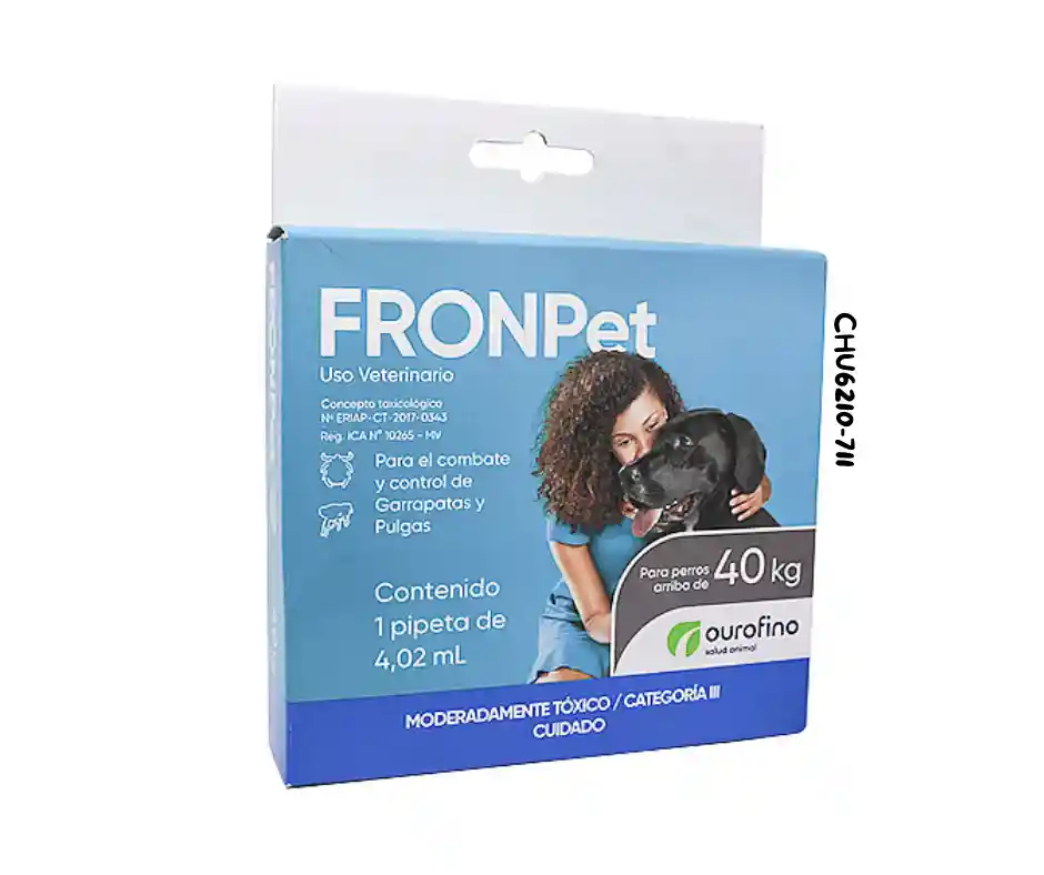 Antipulgas Frontpet Perros 40 Kg En Adelante