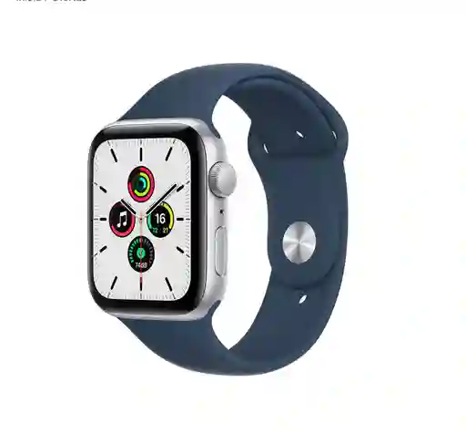 Apple Watch Se Gps 44 Mm Plata / Correa Azul Medianoche