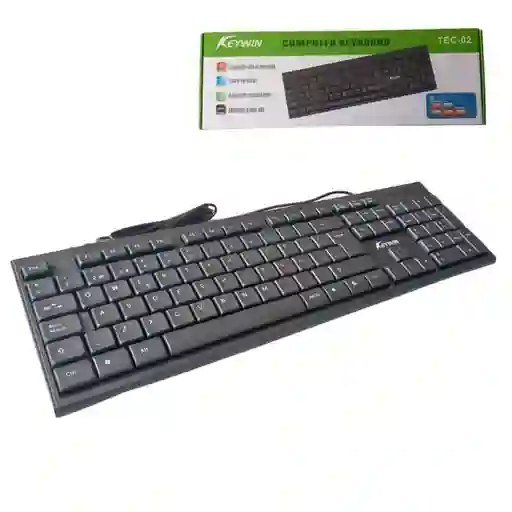 Teclado Computador Usb Teclas Impermeables Español