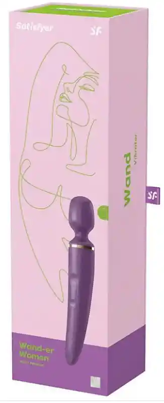 Masajeador Wand-er Woman-purple/gold Recargable Satisfyer.