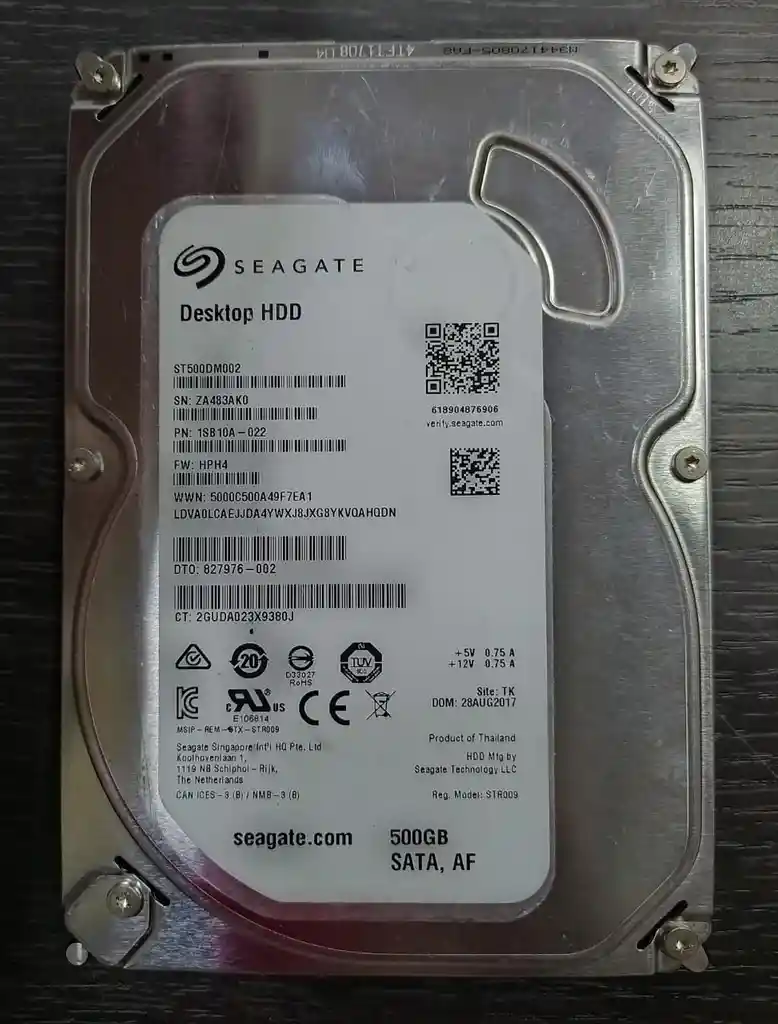 Disco Duro Mecanico Usado De 500 Gb Para Pc Seagate