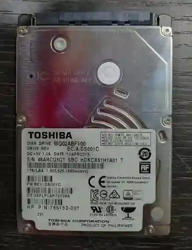 Disco Duro Mecanico Usado De 1 Tb Para Portatil