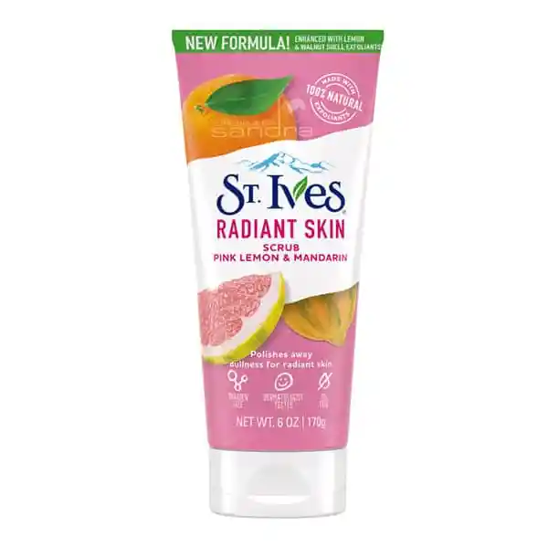 st ives exFoliante de mandarina y limon rosa x170g