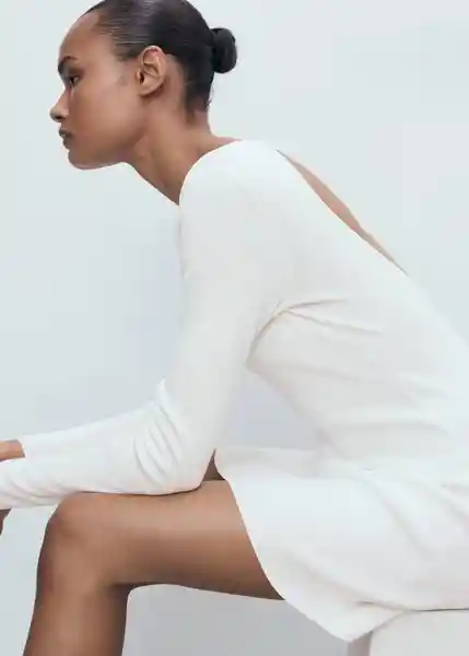 Vestido Dover Offwhite Talla XS Mujer Mango