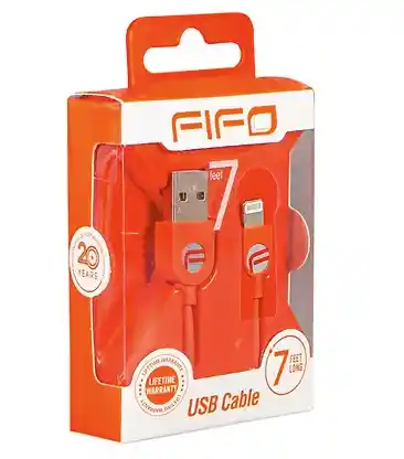 Iphone Cable Lightning A Usb Marca Fifo / 210 Cm De Largo