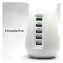 Estación De Carga 5 Puertos Y Lampara Hub Multi-puerto Usb