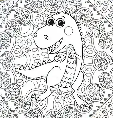 Libro Primeras Mandalas Dinosaurios Colorear Niños Niñas