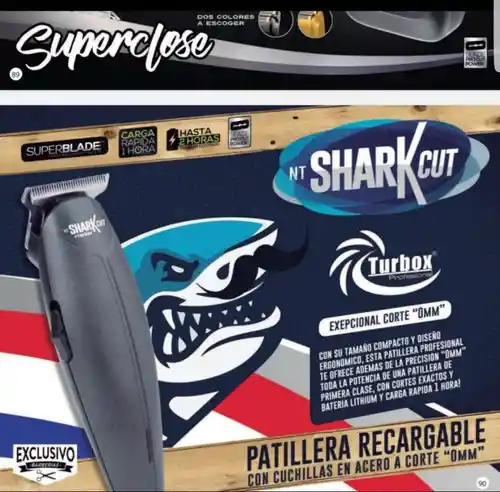 Patillera Recargable Sharkcut Turbox