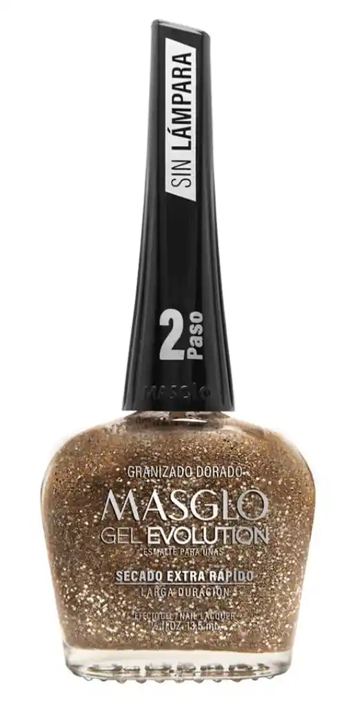 Masglo Esmalte Gel Evolution Granizado Dorado 13,5ml